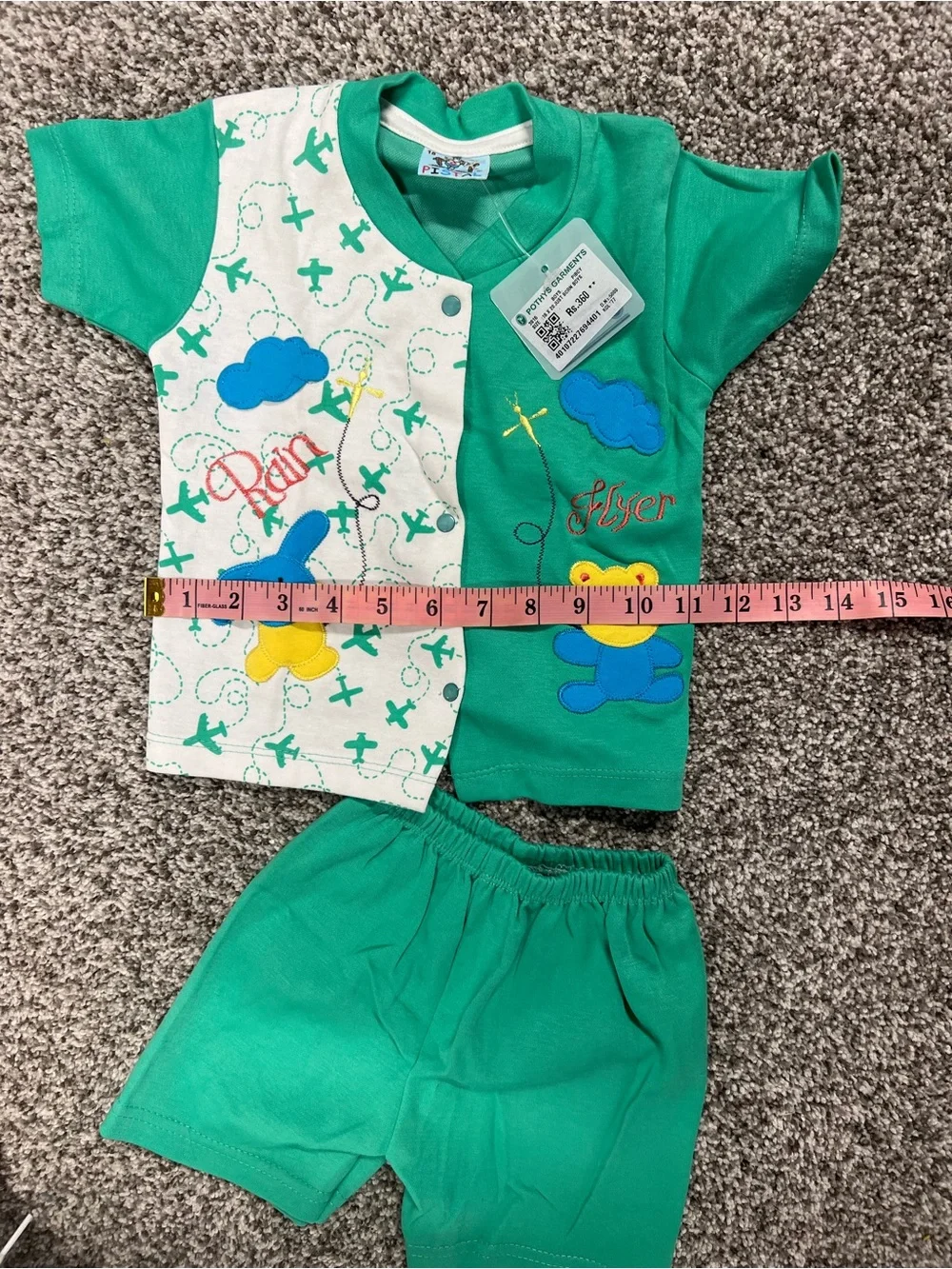 Pistal Kids Set with Playful Animal Appliques